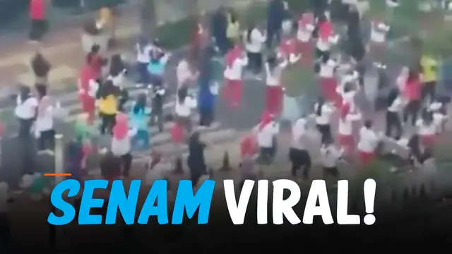 VIDEO: Viral Warga Senam Massal di Masa PPKM