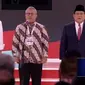 Jokowi dan Prabowo Subianto dalam debat kedua capres 2019. (Liputan6.com)