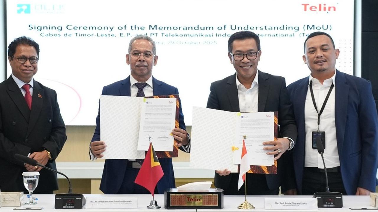Telin dan Cabos de Timor-Leste, E.P. Tandatangani MoU Perkuat Kolaborasi Bilateral Pengembangan Infrastruktur Digital