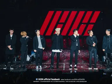 iKON sukses menggelar konser solo perdana di Seoul, Korea Selatan, baru-baru ini, di hadapan 13 ribu penggemar. (YG Entertainment)