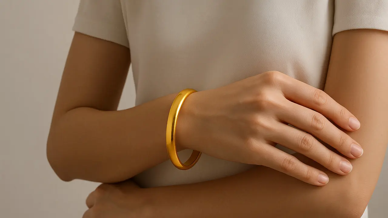 Gelang Emas 20 Gram 24 Karat Model Bangle/AI