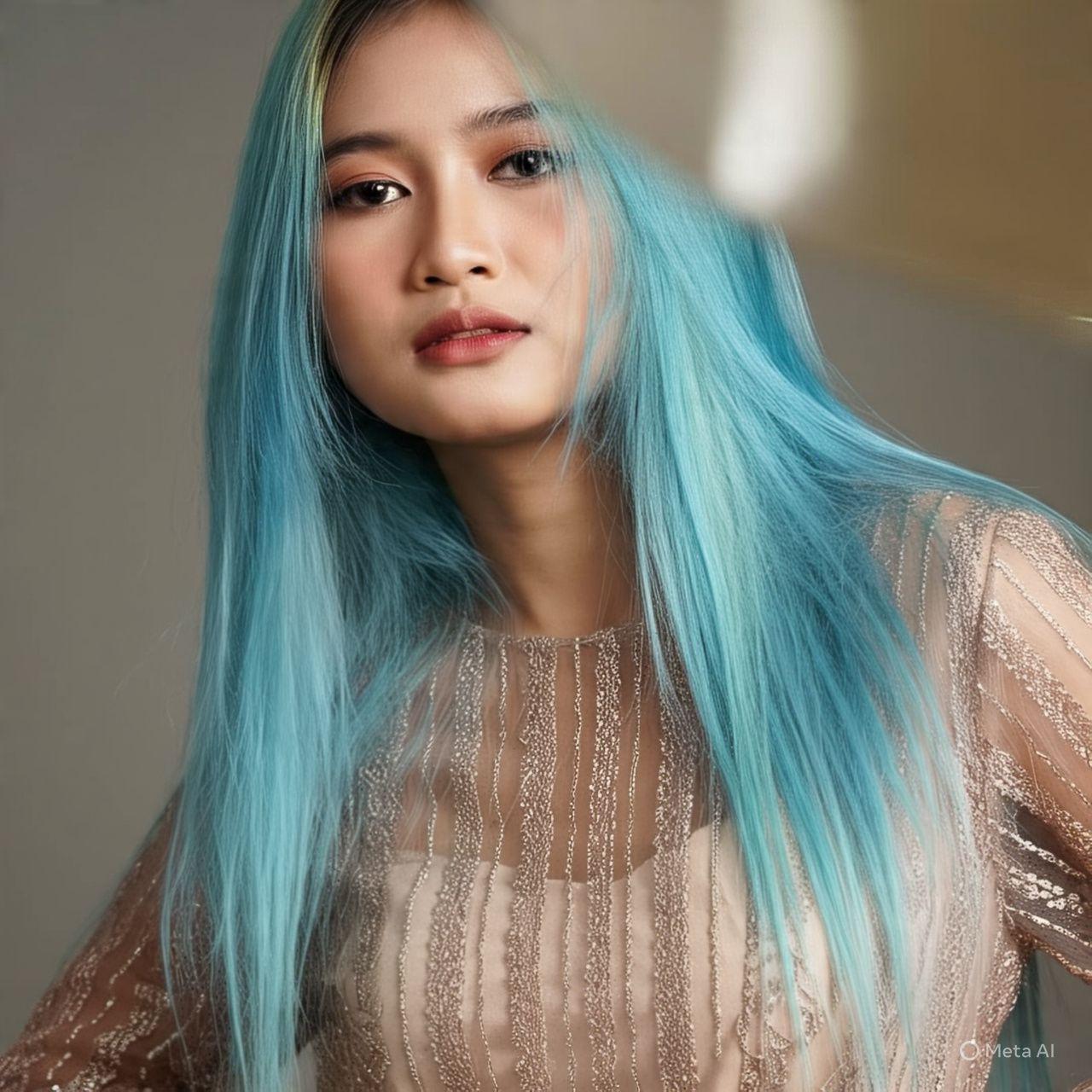 15 Inspirasi Cat Rambut Warna Biru yang Bikin Penampilanmu Makin Stunning