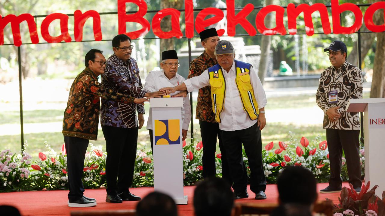 Taman Balekambang Diresmikan, Ini Harapan Wapres Ma'ruf Amin dan Pj Gubernur Jateng