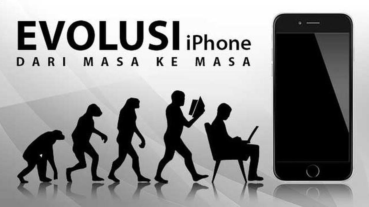 Infografis evolusi iPhone dari masa ke masa