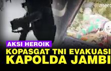 VIDEO: Momen Tegang Aksi Heroik Pasukan Khusus TNI AU Evakuasi Jenderal Polisi Jambi