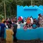 Kolam penampungan mata air putih bak susu jadi tempat wisata warga (Fauzan)