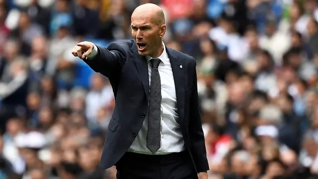 Pelatih Real Madrid, Zinedine Zidane.
