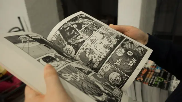 Ilustrasi gambar, komik