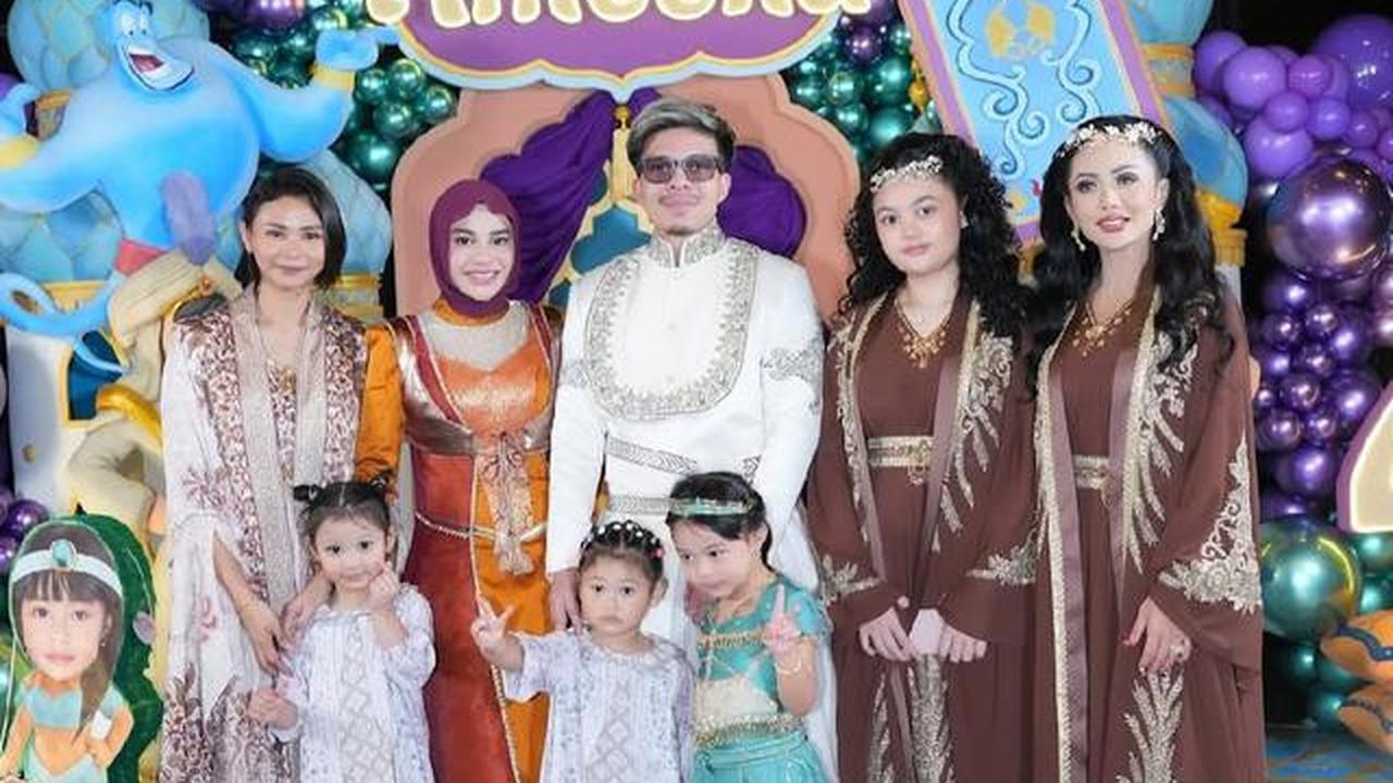 Potret Amora Lemos di Perayaan Ultah Ameena, Cantik dengan Busana Serba Cokelat