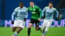 Keunggulan tim tamu diawali gol bunuh diri Tarik Muharemovic pada babak pertama. Fabio Miretti dan Jonathan David kemudian memastikan kemenangan lewat dua gol tambahan selepas jeda. (AFP/Marco Bertorello)