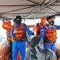 Proses pencarian 4 ABK kapal Ikan Mina Maritim 138 Gorontalo Utara (Arfandi Ibrahim/Liputan6.com)