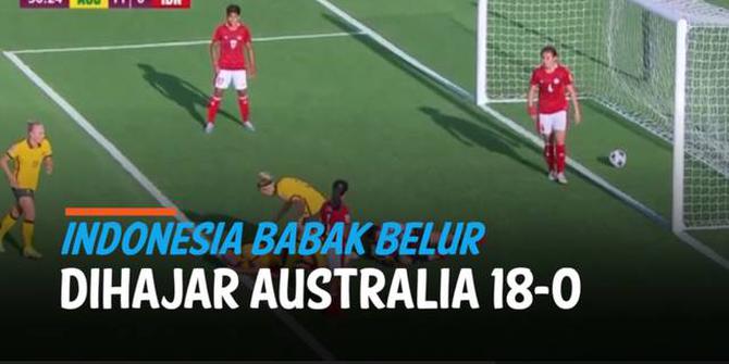 VIDEO: Australia Pesta Gol, Bantai Timnas Wanita Indonesia 18-0