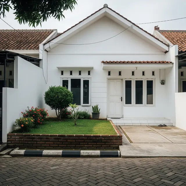 9 Model Rumah Sederhana Warna Putih di Lahan Terbatas