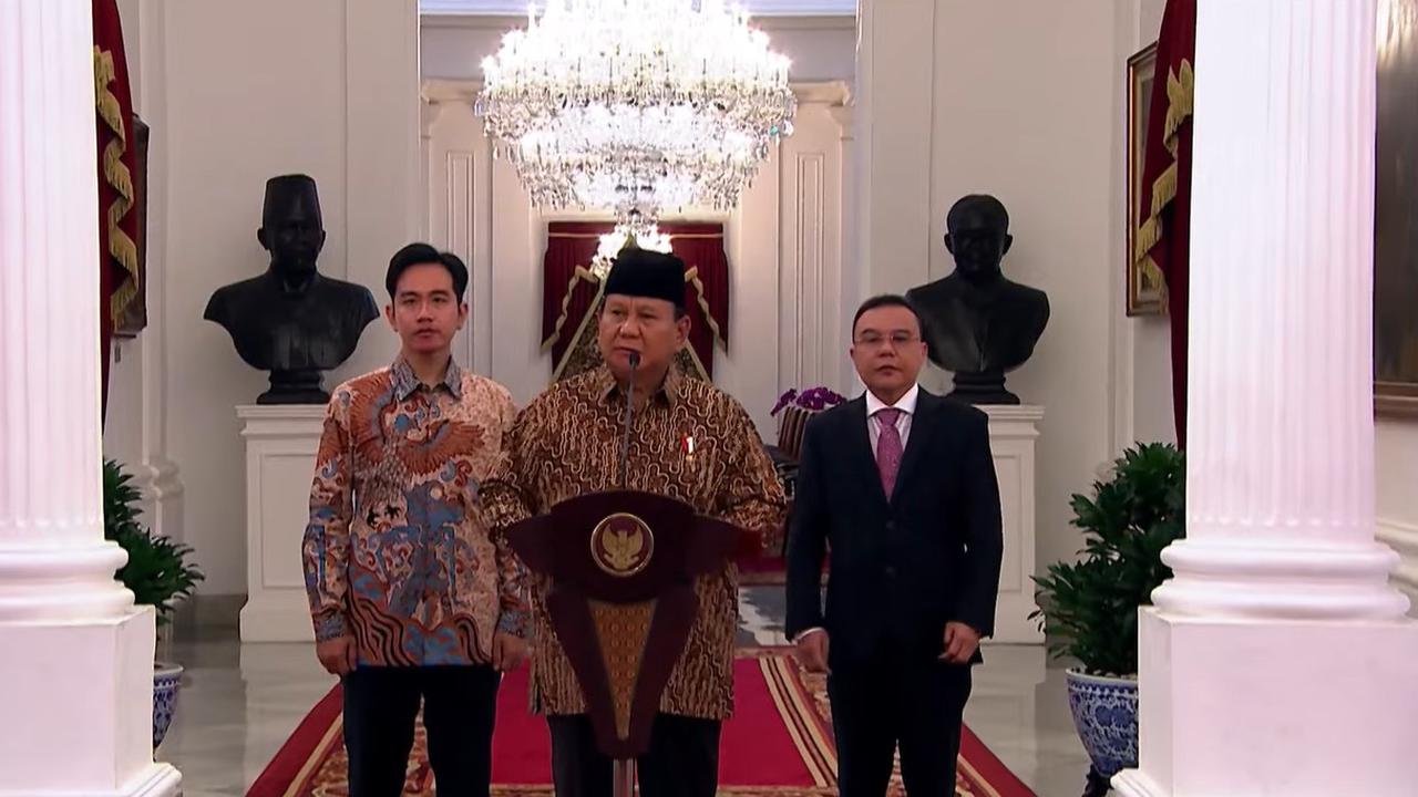 Ini Daftar Lengkap Menteri Kabinet Merah Putih Prabowo - Gibran