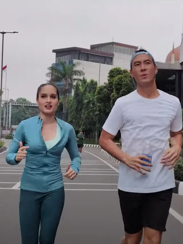 Cinta Laura dan Daniel Mananta dalam program Sweat and Chat. (Foto: Dok. YouTube Daniel Mananta Network)