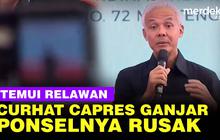 VIDEO: Ganjar Ngaku ke Relawan Ponselnya Rusak, Terlalu Banyak Ucapan Selamat