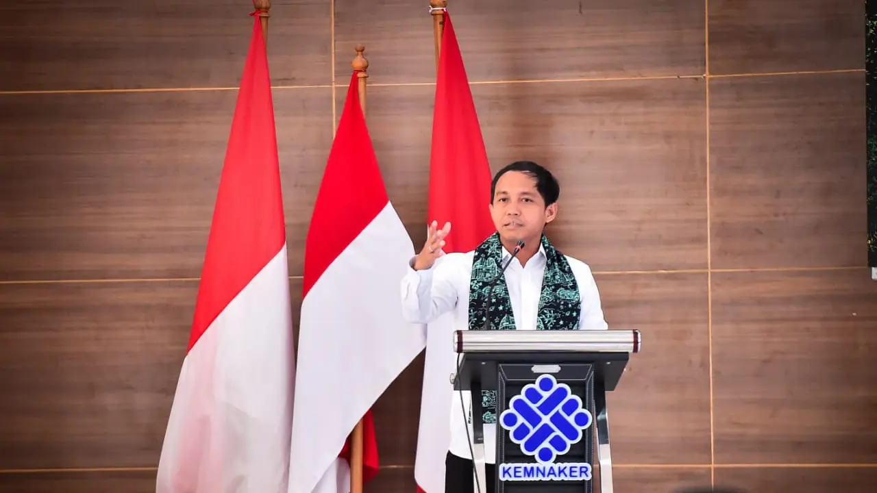 Menteri Kehutanan Raja Juli Antoni di Balai Pelatihan Vokasi dan Produktivitas (BPVP) Bandung Barat, Selasa (9/9/2025) (Istimewa)