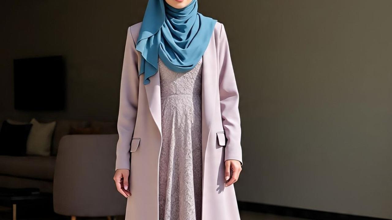 Long Dress Brokat Terlalu Formal? Tambahkan 7 Outer untuk Padu Padan Terbaik Outfit Syar'i Pilihanmu