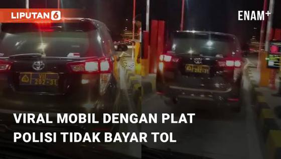 VIDEO: Viral Video Mobil Toyota Inova dengan Pelat Polisi Tidak Mau Bayar Tol