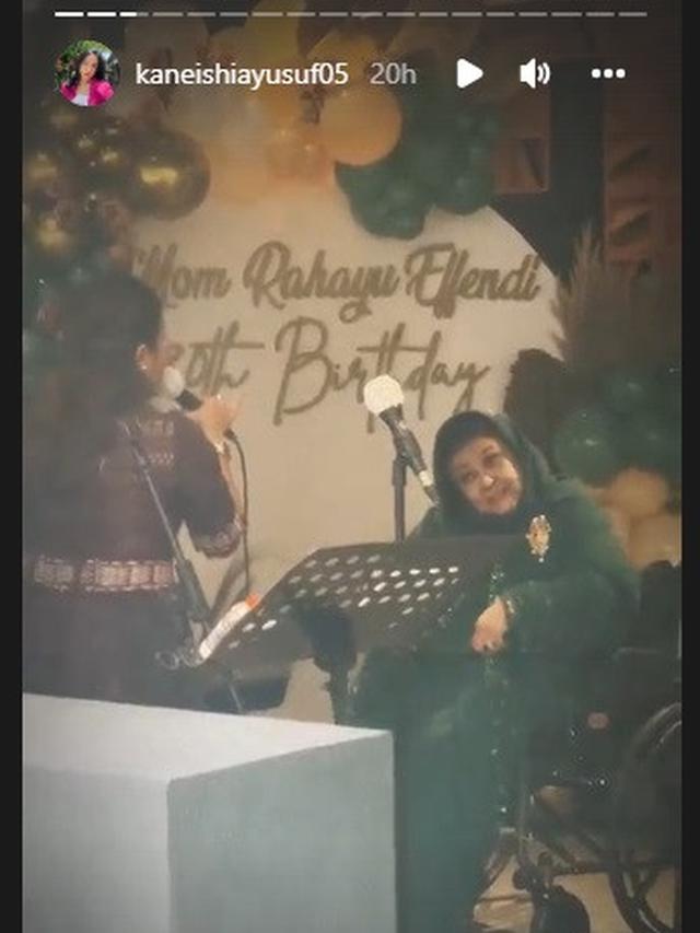 Rahayu Effendi ultah ke-80, ibunda Dede Yusuf dan nenek Kaneishia Yusuf (Foto: Instagram kaneishiayusuf05)