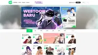 Tampilan situs Line Webtoon (webtoons.com)