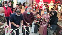 Seskab Pramono Anung membuka pameran lukisan yang digelar PDIP dalam rangka bulan Bung Karno. (Dok PDIP)