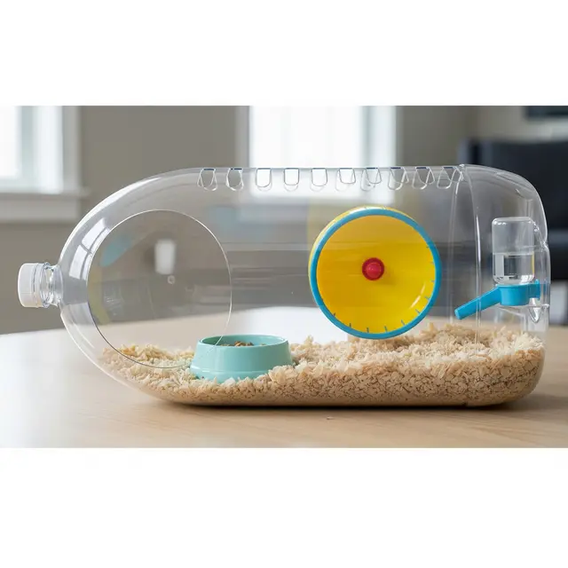 Kandang hamster dari galon bekas (Image by Gemini AI)