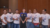 Pembalap Yamaha Monster Energy asal Prancis, Fabio Quartararo bertemu fans di Mataram.