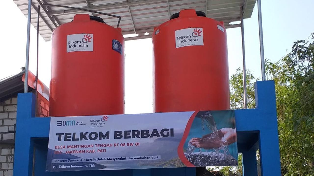 Investasi Masa Depan yang Lebih Sehat, Telkom Salurkan Bantuan  Sanitasi Air Bersih