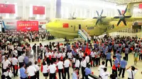 Pesawat Amfibi Terbesar di Dunia Terbang Perdana di China