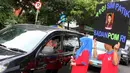 Suasana aksi simpatik BPOM RI di jalan Percetakan Negara, Jakarta, Senin (1/6/2015). Kampaye ini dalam dukungan Gerakan Nasional Waspada Obat dan Makanan ilegal. (Liputan6.com/Helmi Afandi)