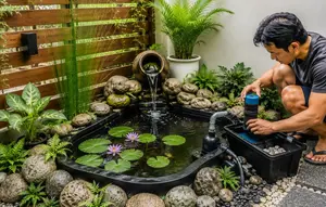 Cara Membuat Kolam Mini yang Tidak Cepat Kotor, Ikuti 8 Langkah Ini agar Air Jernih & Ikan Sehat