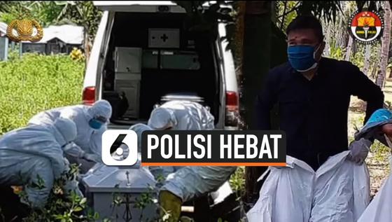 VIDEO: Hebat, Polisi Makamkan Jenazah Pasien Corona yang Terlantar