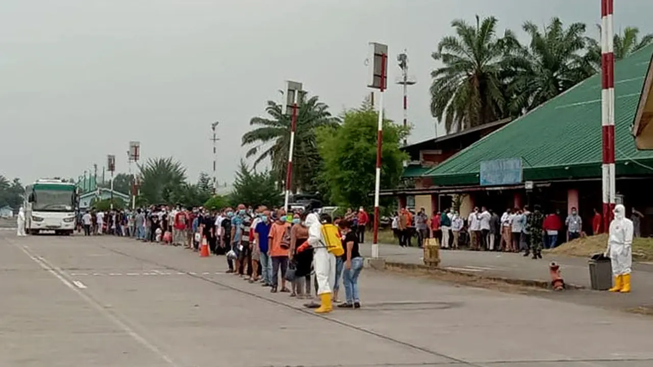 TKI tiba di eks Bandara Polonia Medan