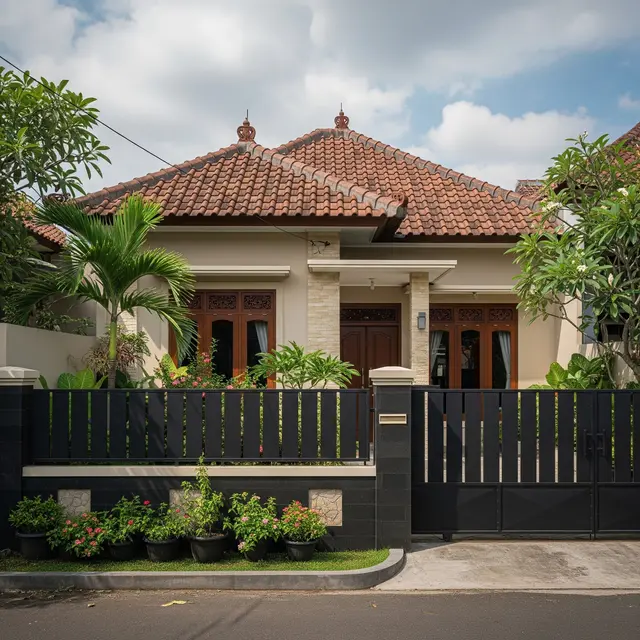 9 Warna Cat Depan Rumah yang Cocok untuk Pagar Hitam Doff, Bikin Tampilan Elegan