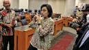 <p>Menteri Keuangan Sri Mulyani usai mengikuti rapat kerja pemerintah dengan Banggar DPR di Kompleks Parlemen, Senayan, Jakarta, Rabu (14/9/2022). Rapat tersebut membahas postur sementara RUU APBN TA 2023. (Liputan6.com/Angga Yuniar)</p>