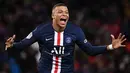 4. Kylian Mbappe (36 kmph) - Kylian Mbappe merupakan salah satu pemain terbaik di dunia sepak bola saat ini. Striker asal Prancis ini memiliki kecepatan berlari mencapai 36 kmph. (AFP/Franck Fife)