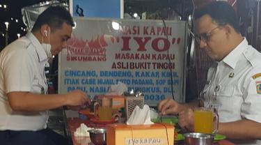 Anies dan Ariza makan nasi kapau