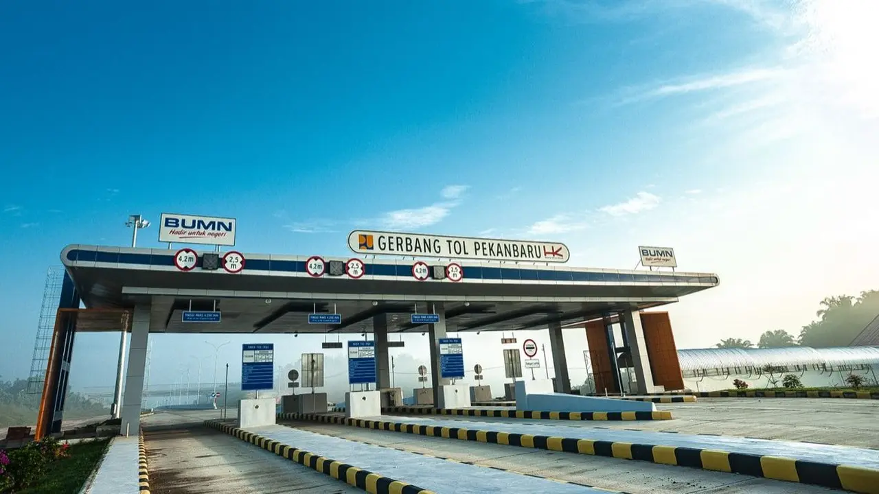 Gerbang Tol Pekanbaru, Riau (Athika/Liputan6.com)