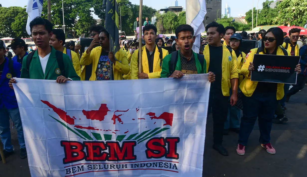 BEM SI juga meminta segera dilakukan reformasi total di tubuh Polri dan DPR. (merdeka.com/Arie Basuki)