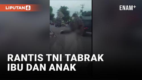 VIDEO: Rantis TNI Tabrak Pengendara Sepeda Motor Hingga Tewas di Purwakarta