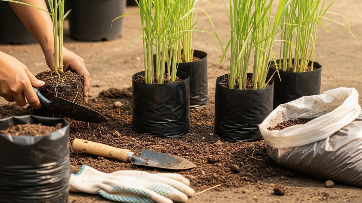 7 Cara Menanam Serai di Polybag agar Cepat Besar dan Aromanya Kuat