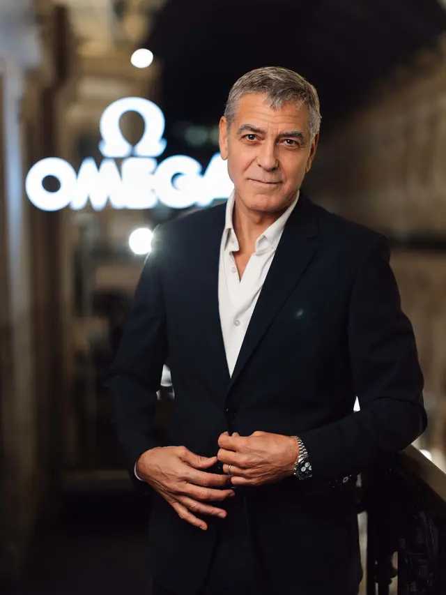 George Clooney Hadir di Acara Gala Omega House Milano. Dok. OMEGA