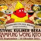 Summarecon Mal Serpong tahun ini kembali mengadakan Festival Kuliner Bekasi yang bertemakan 'Kampung Wong Kito'