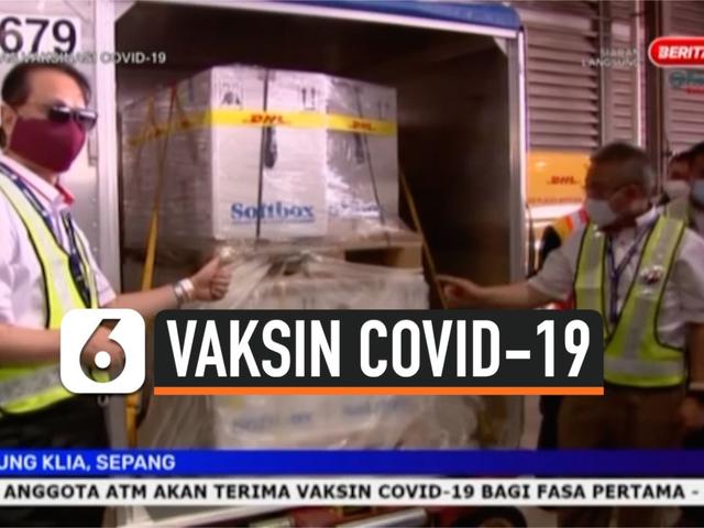 Gelombang Pertama Vaksin Covid 19 Malaysia Tiba Di Kuala Lumpur Dan Johor Global Liputan6 Com