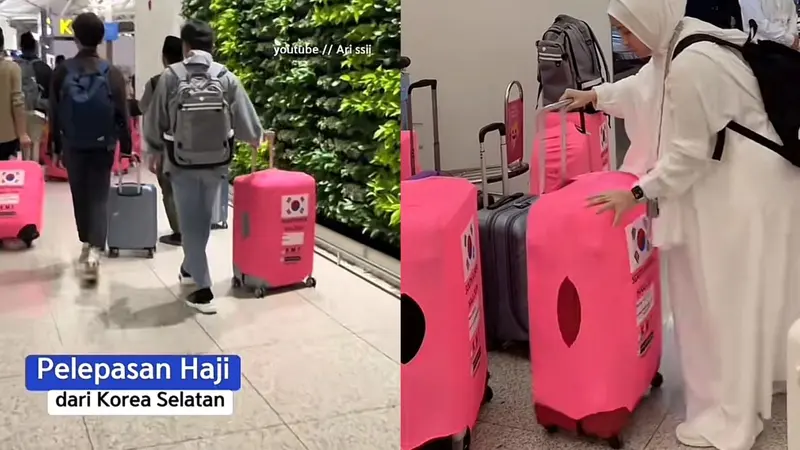 <p>Jemaah haji asal Indonesia berangkat dari Korea Selatan. (Dok: TikTok&nbsp;@bianca.kartika&nbsp; @arissii_)</p>
