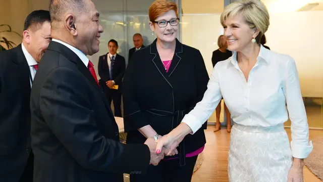 Menteri Pertahanan Ryamizard Ryacudu bertemu Menlu Australia bahas masalah maritim.