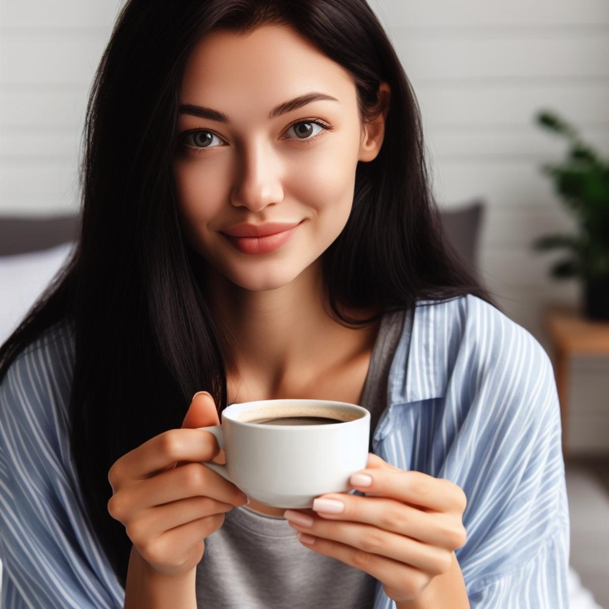 ilustrasi minum kopi