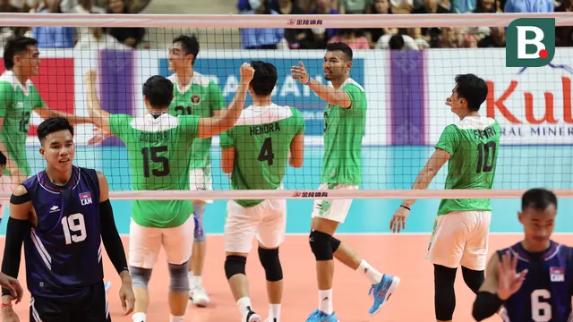 Foto: Belum Kehilangan Set, Tim Voli Putra Indonesia ke Semifinal SEA Games 2023 sebagai Juara Grup A setelah Pecundangi Kamboja