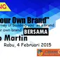 Dino Martin, CEO karir.com akan share bagaimana lebih memahami konsep brand, kenapa sebuah brand begitu kuat dan strateginya. 